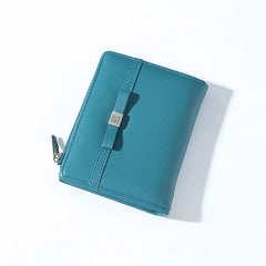 Lady Purse Women's Wallet Short Bowknot Student Wallet Card Small Change Wallet