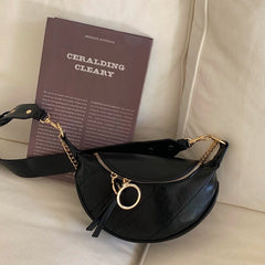 Women's Waist Bag Travel Handbags PU Leather Crossbody Chain Shoulder Bag