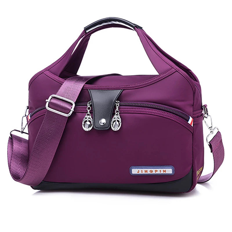 Lady's Slanting Bag Shoulder Bags Nylon Summer Casual Pure Single Shoulder Bag