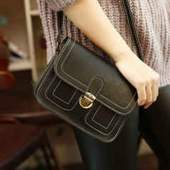Women's Crossbody PU Leather Handbag Square Pack