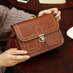 Women's Crossbody PU Leather Handbag Square Pack