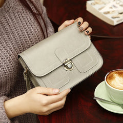 Women's Crossbody PU Leather Handbag Square Pack
