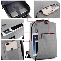 Laptop USB Business Backpack School Bag Rucksack for Men Women Anti Theft
