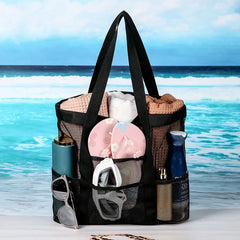Large Beach Bag Summer Travel Mesh Storage Bag