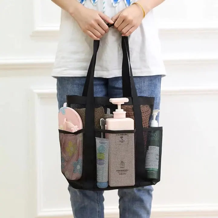 Large Beach Bag Summer Travel Mesh Storage Bag