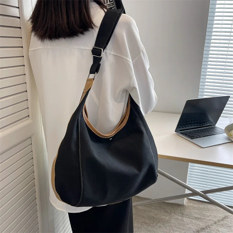 Large Canvas Crossbody Bags for Women High Female Shoulder Bags