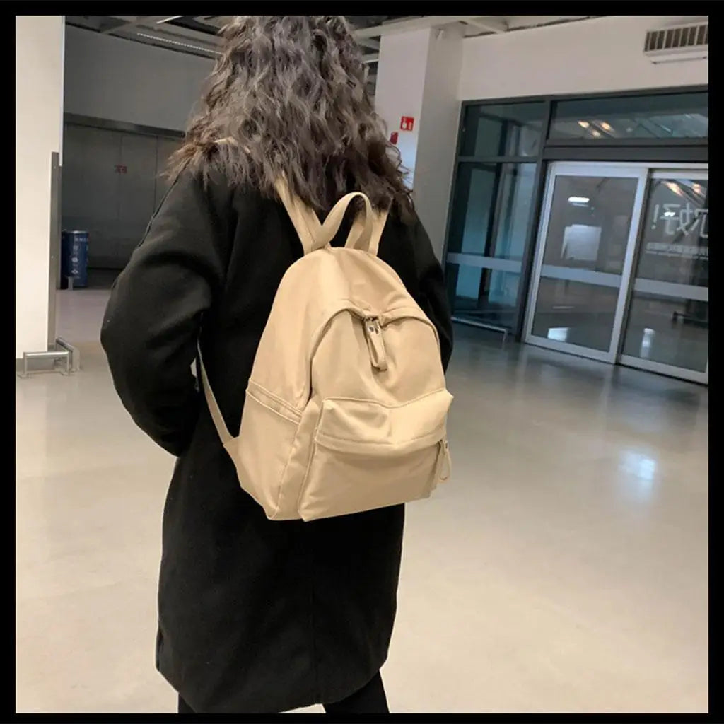Large Capacity Backpack Bookbag Soft Handle Shoulder Straps Business