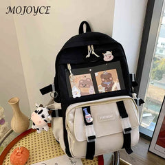 Large Capacity Women's Canvas Backpack for Traveling and Shopping