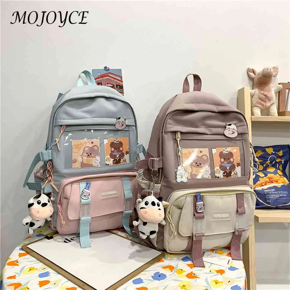 Large Capacity Women's Canvas Backpack for Traveling and Shopping