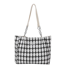 Plaid Commuter Tote Bag Women Shoulder Bag Ladies Hand Bags