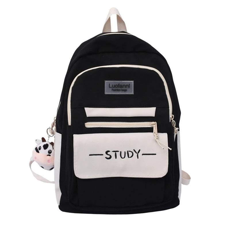 Large Capacity Nylon Backpack Travel Rucksack Casual Daypack