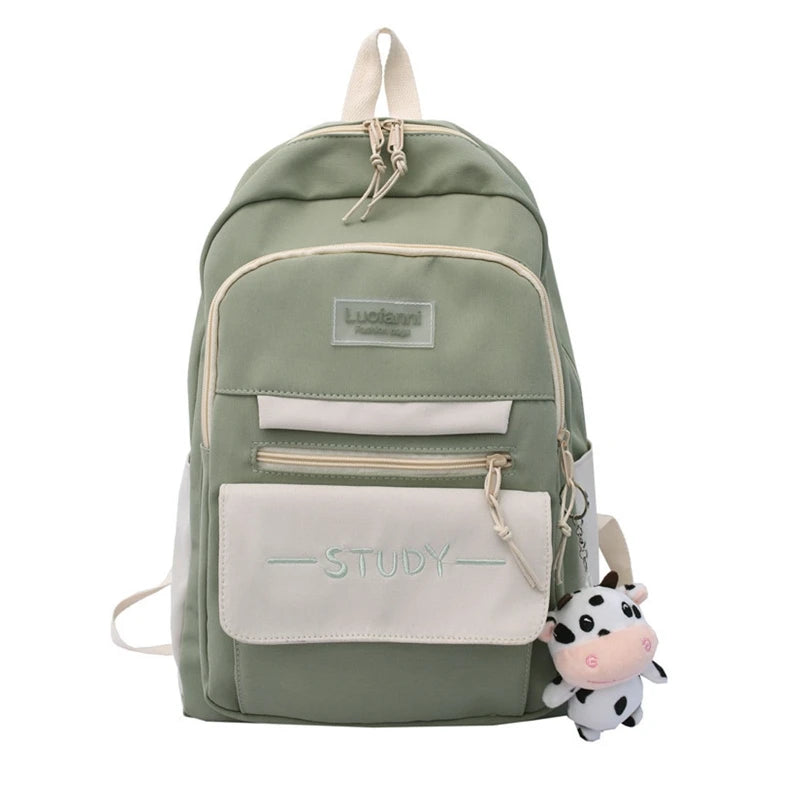 Large Capacity Nylon Backpack Travel Rucksack Casual Daypack