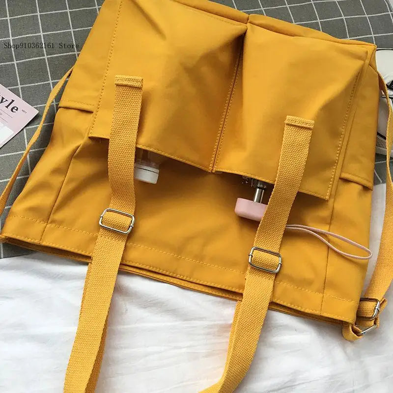 Large Capacity Canvas Bag Waterproof Bag Female Messenger Student Harajuku Japan