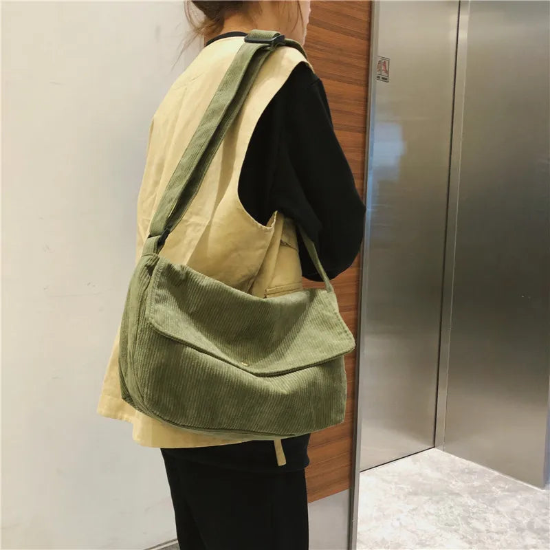 Large Denim Shoulder Bag for Women