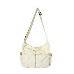 Canvas Shoulder Bag Soft Denim Travel Bag Women