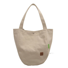 Canvas Shoulder Bag for Women Solid Soft Travel Bag