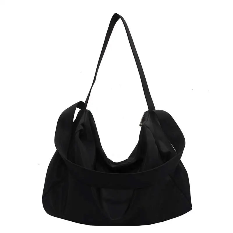 Large Canvas Women Tote Bag Solid Shoulder Bag Female Casual Travel Handbag