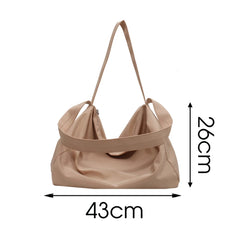 Large Canvas Women Tote Bag Solid Shoulder Bag Female Casual Travel Handbag