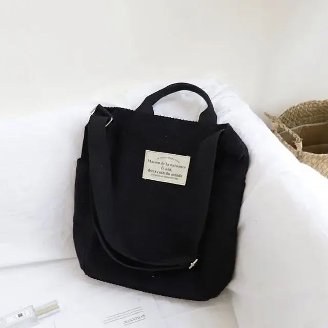 Large Capacity Cloth Handbag Tote Female Crossbody Messenger Bags
