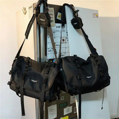 Large Capacity Nylon Crossbody Bag for Women Solid Shoulder Bag