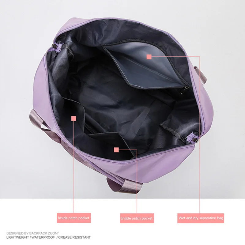Large Capacity Folding Travel Bags Waterproof Luggage Tote Handbag