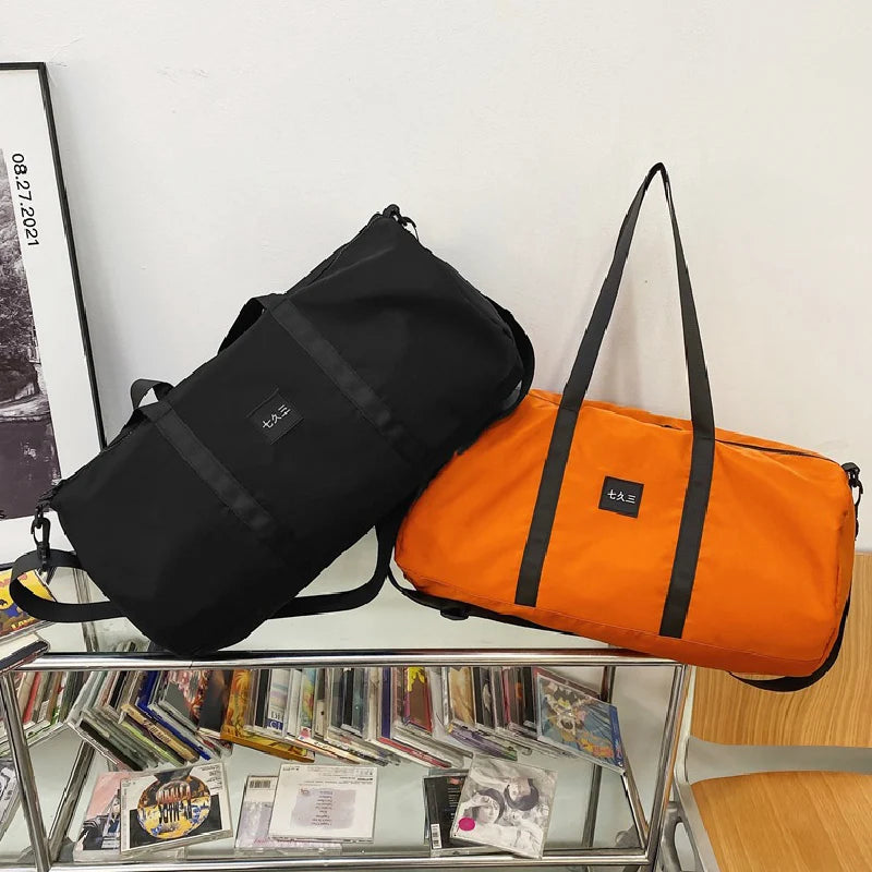 Waterproof Nylon Travel Duffle Fitness Bag Unisex Luggage Handbags