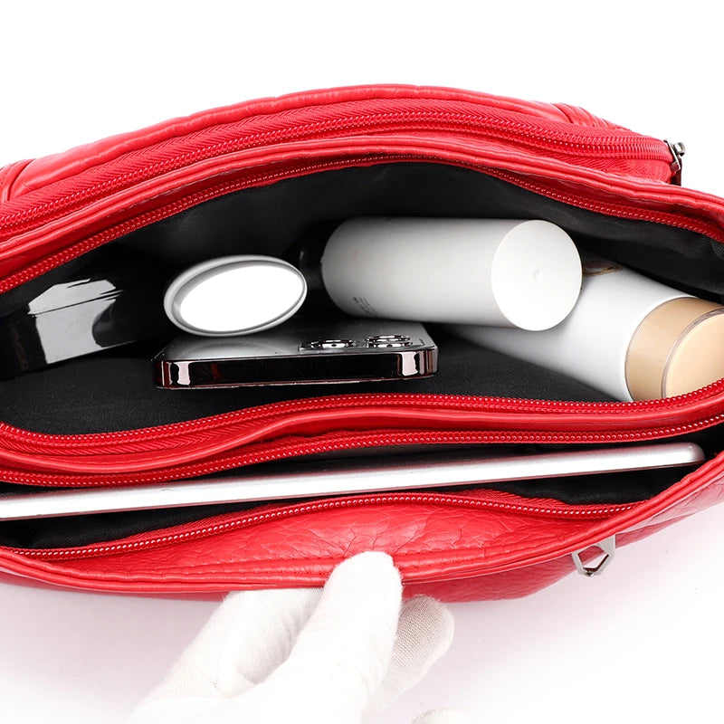 Large Multilayer Crossbody Bag Women Shoulder Handbag