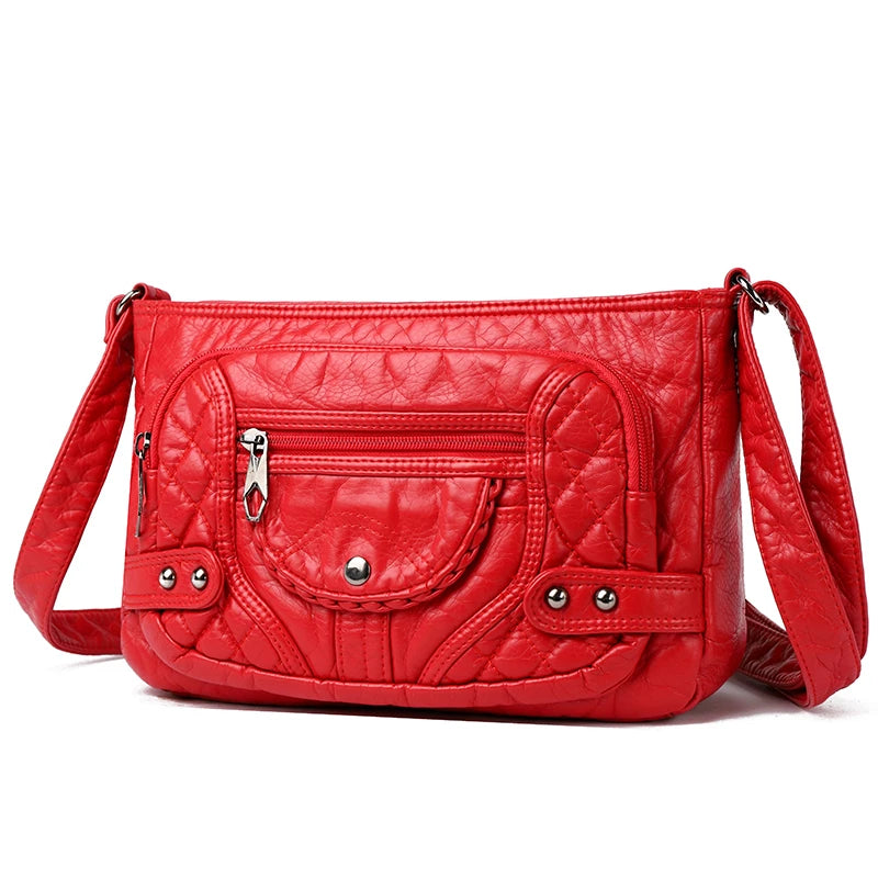 Large Multilayer Crossbody Bag Women Shoulder Handbag