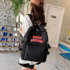 Large Capacity Nylon Women Backpack Ladies Casual Bookbag Mochila