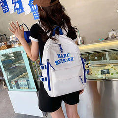 Large Capacity Nylon Women Backpack Ladies Casual Bookbag Mochila
