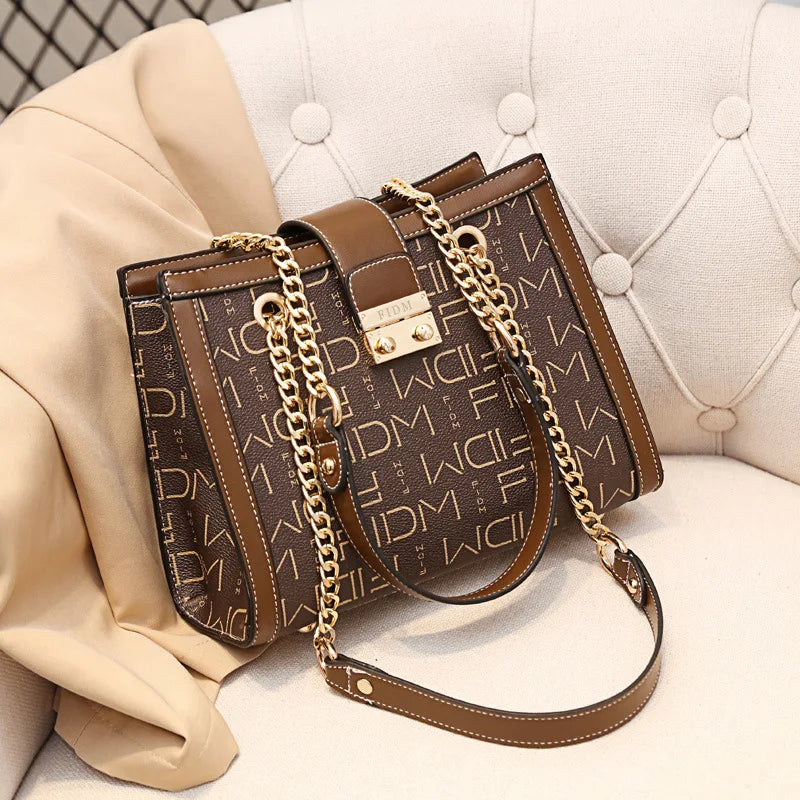 Multi-function PU Leather Travel Shoulder Bag Large Capacity for Women