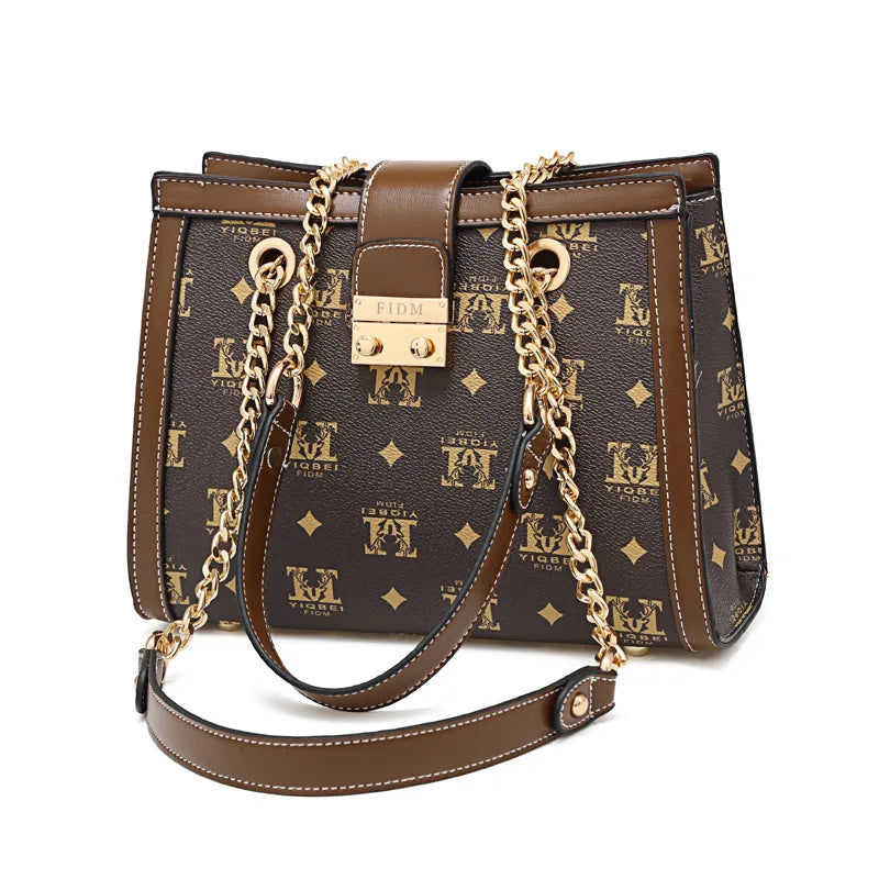 Multi-function PU Leather Travel Shoulder Bag Large Capacity for Women