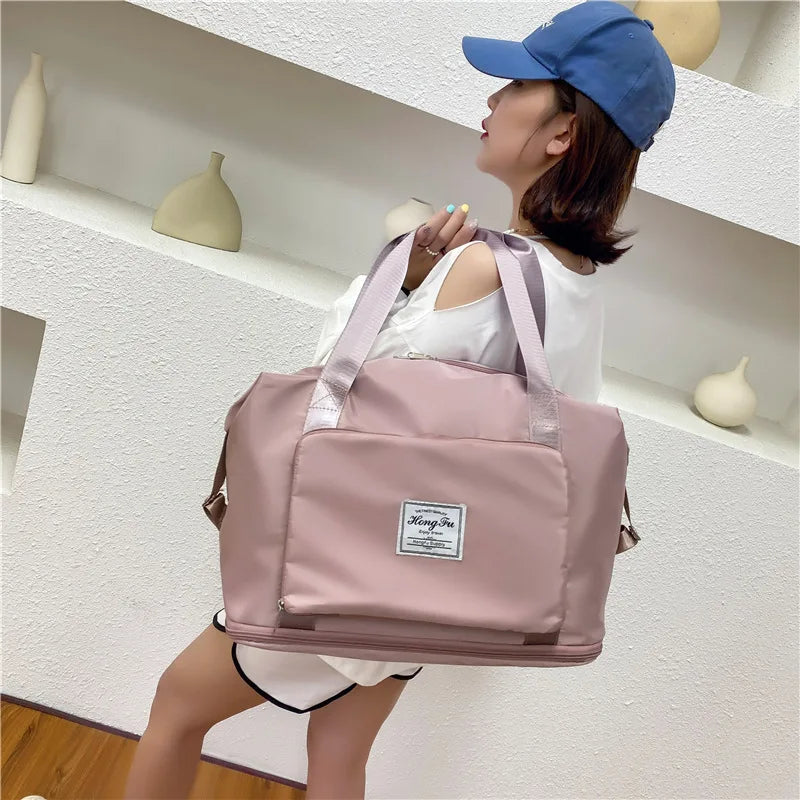 Large Capacity Packing Cubes Waterproof Travel Bag Unisex Foldable Duffle Bag
