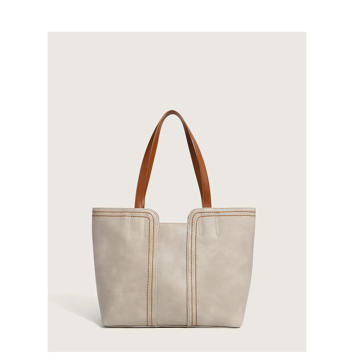 Large Retro Shoulder Bag PU Leather High Female Handbag