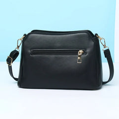Stone Pattern PU Leather Messenger Bag Retro Shoulder Briefcase