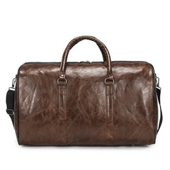 Large Capacity PU Leather Travel Duffel Bag for Short-Distance Travel