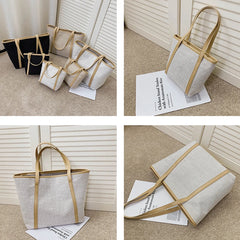 Large Capacity Shoulder Bags Women Patchwork Zipper Ladies Business Portable