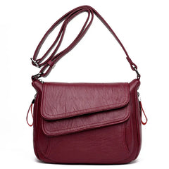 Large Soft Leather Handbags Women Shoulder Messenger Bags Sweet Bolsa Feminina