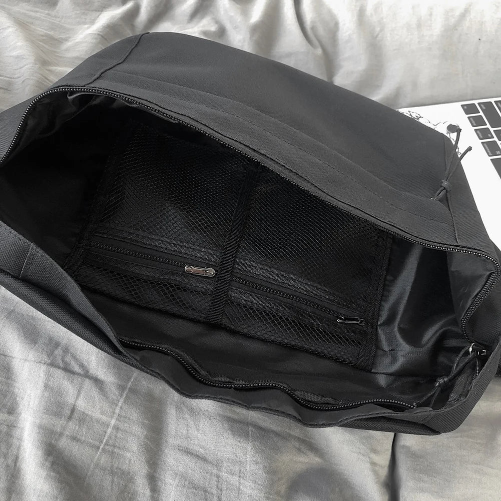 Canvas Waist Bag Large Capacity Fanny Pack Multi-Functional Chest Bags