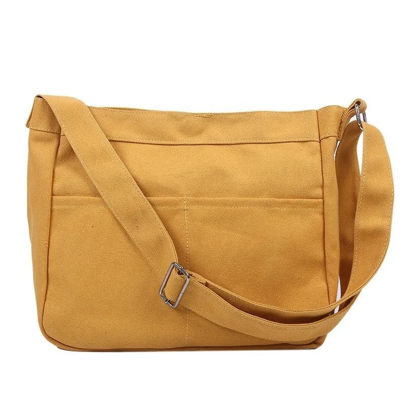Large Capacity Canvas Shoulder Bag Women School Satchel Handbag