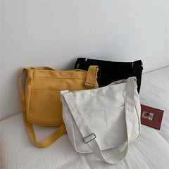Large Capacity Canvas Shoulder Bag Female Handbag Crossbody Bag Women School Bag