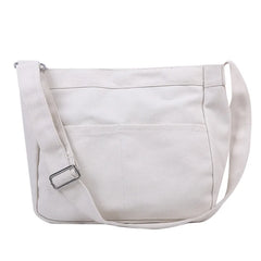Large Canvas Shoulder Bags Ladies Handbags Satchel Cotton Tote Crossbod