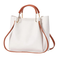 Large Capacity Leather Shoulder Bag Tote