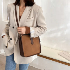 Large Capacity Tote Shoulder Bag for Women Pu Leather Handbag