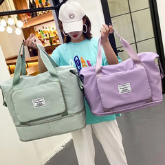 Large Capacity Travel Bag Folding Handbag Waterproof Luggage Bags Gym Bag
