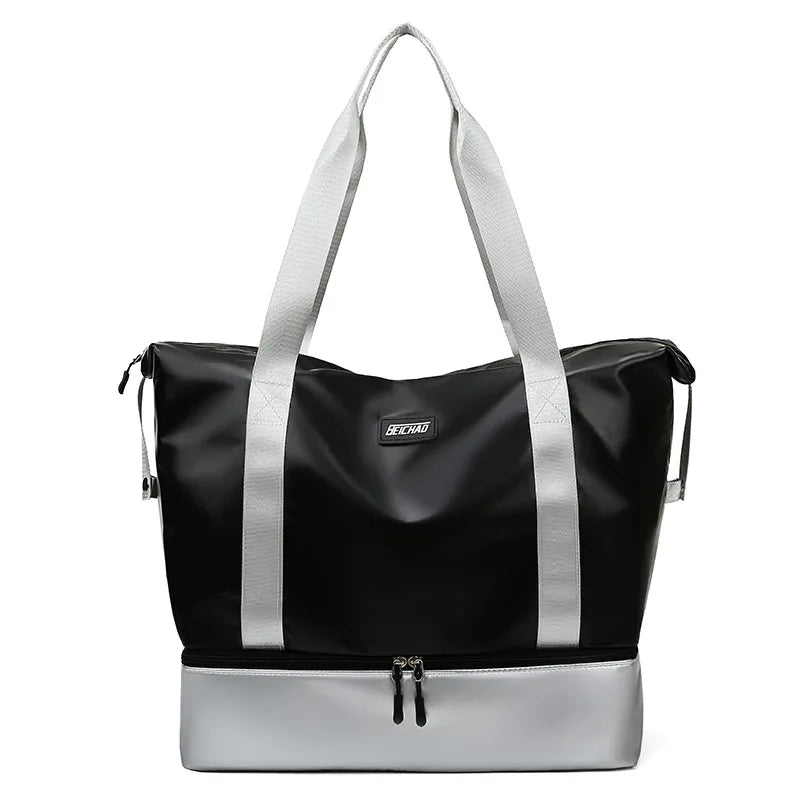 Large Capacity Travel Bags Female Male Portable Folding Bag Travel Waterproof Ox