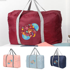 Large Capacity Travel Bag Clothing Storage Handbag Food Print