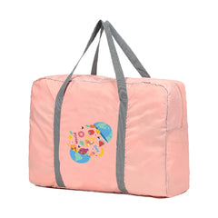 Large Capacity Travel Bag Clothing Storage Handbag Food Print