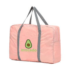 Large Capacity Travel Bag Clothing Storage Luggage Handbag Avocado Print