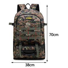 Large Capacity Camo Travel Knapsack Waterproof Multi-Pockets